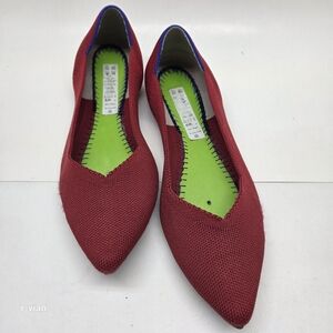 Rothy's The Point Chili Red Women's Flats Size 9